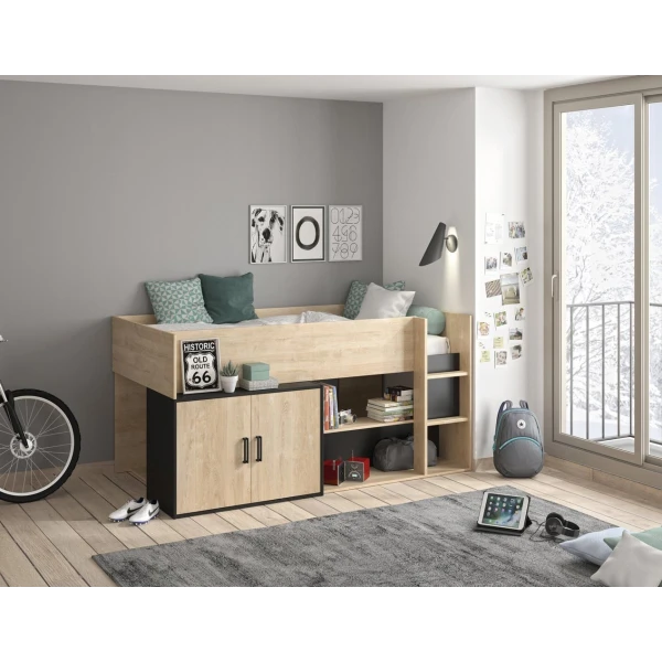 CAMA SEMIALTA INFANTIL PONY