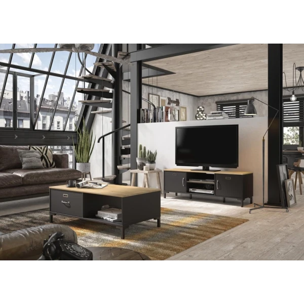 Meuble de salon style industriel