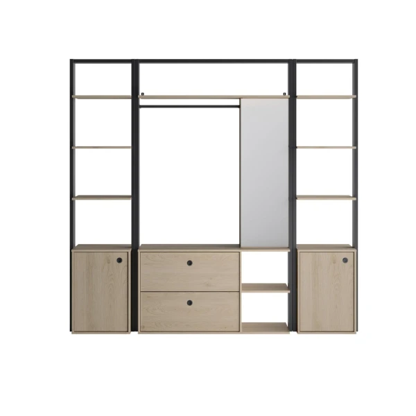 dressing ouvert avec miroir