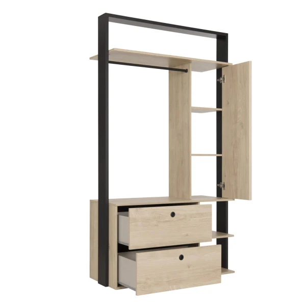 dressing ouvert avec miroir