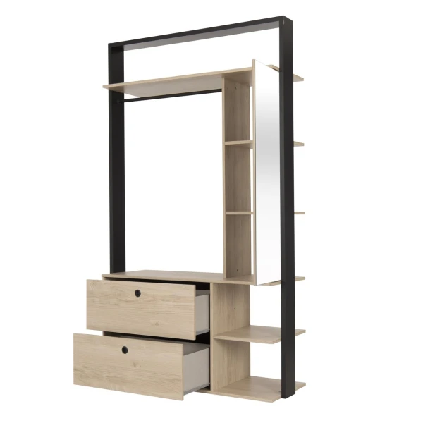 dressing ouvert avec miroir