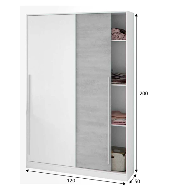 Armoire Blanche / Ciment
