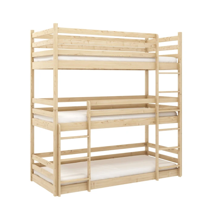 LITERA TRIPLE DE MADERA MACIZA KAYA