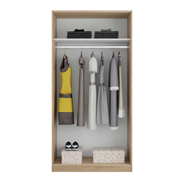 Armoire en bois naturel