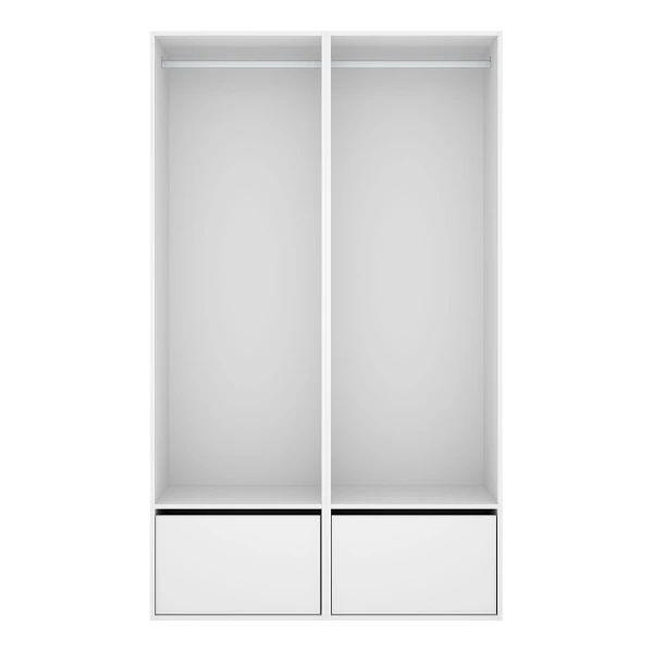 Armoire blanche et lumineuse