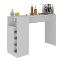 TABLE HAUTE TYPE BAR AVEC RANGEMENT CUARZO