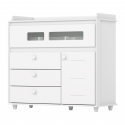 COMMODE ENFANT AVEC TABLE À LANGER CELESTE