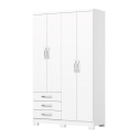 ARMOIRE QUATRE PORTES TROIS TIROIRS OLINDA