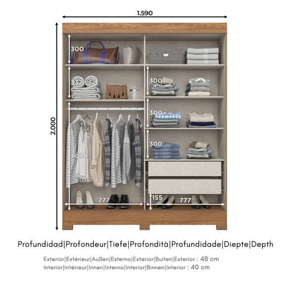 Armoire vestimentaire pour les jeunes