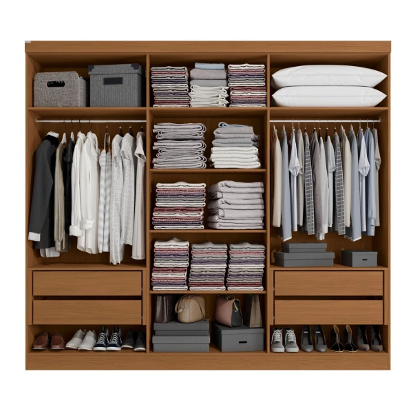 ARMARIO 6 PUERTAS CON CAJONES ESKY