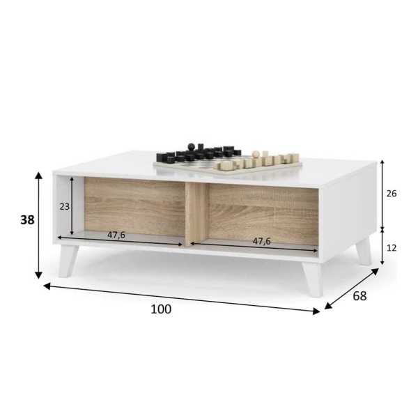 Table relevable nordique