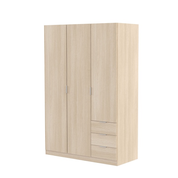 Armoire 3 portes 3 tiroirs