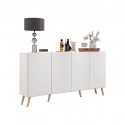 BUFFET 4 PORTES BLANC AGATA