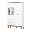 ARMOIRE ENFANT 4 PORTES 2 TIROIRS CLOWN