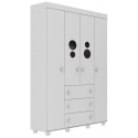 ARMOIRE ENFANT BLANCHE BUBBLES