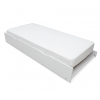 Lit gigogne RH Vicawu blanc 90x190 avec matelas, idéal comme lit d’appoint pour invités et petits espaces