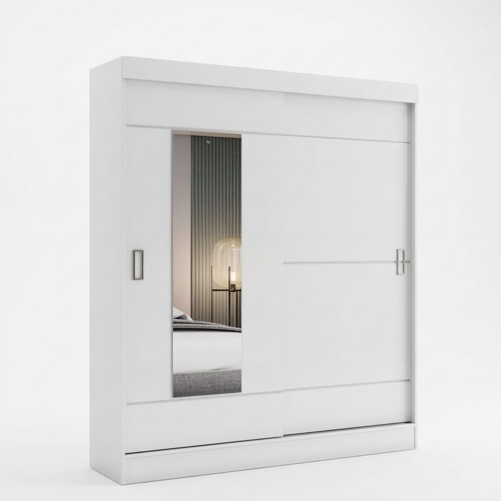 Armoire blanche portes coulissantes